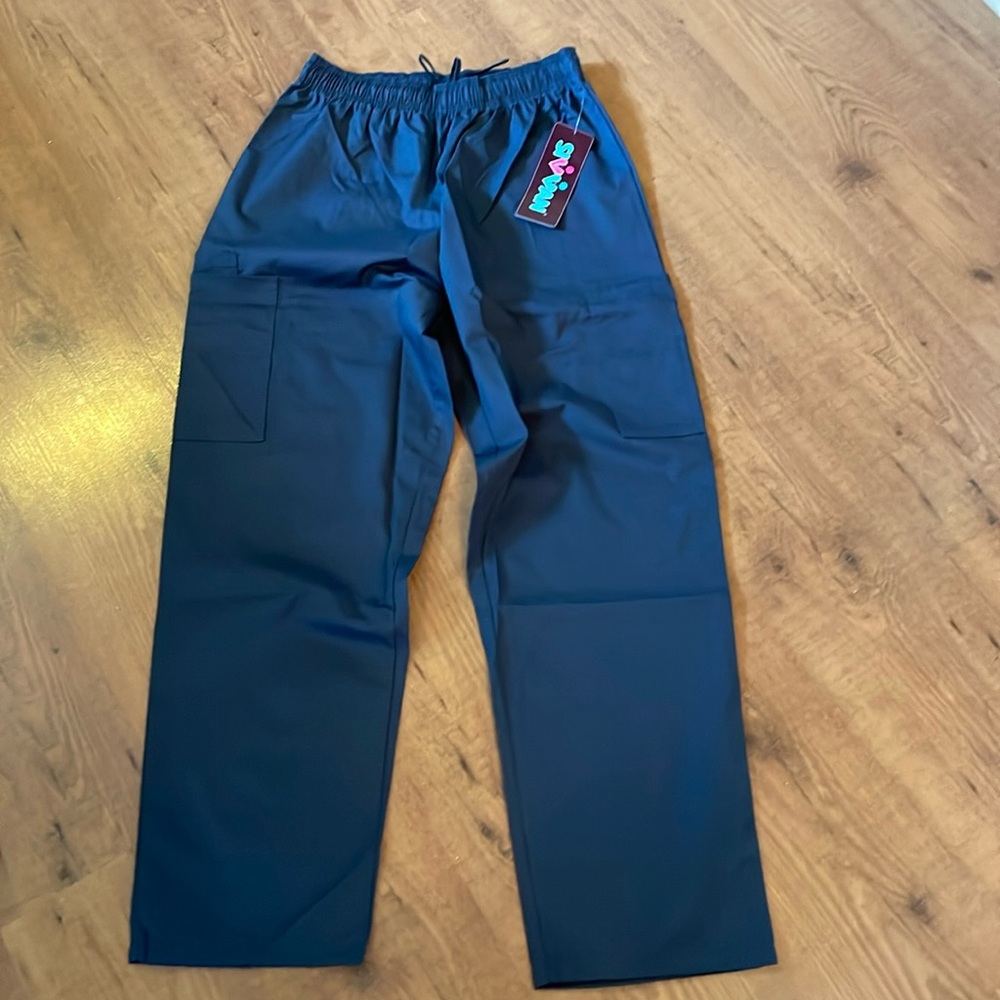 Sivvan grey classic fit nurse scrub pants NWT